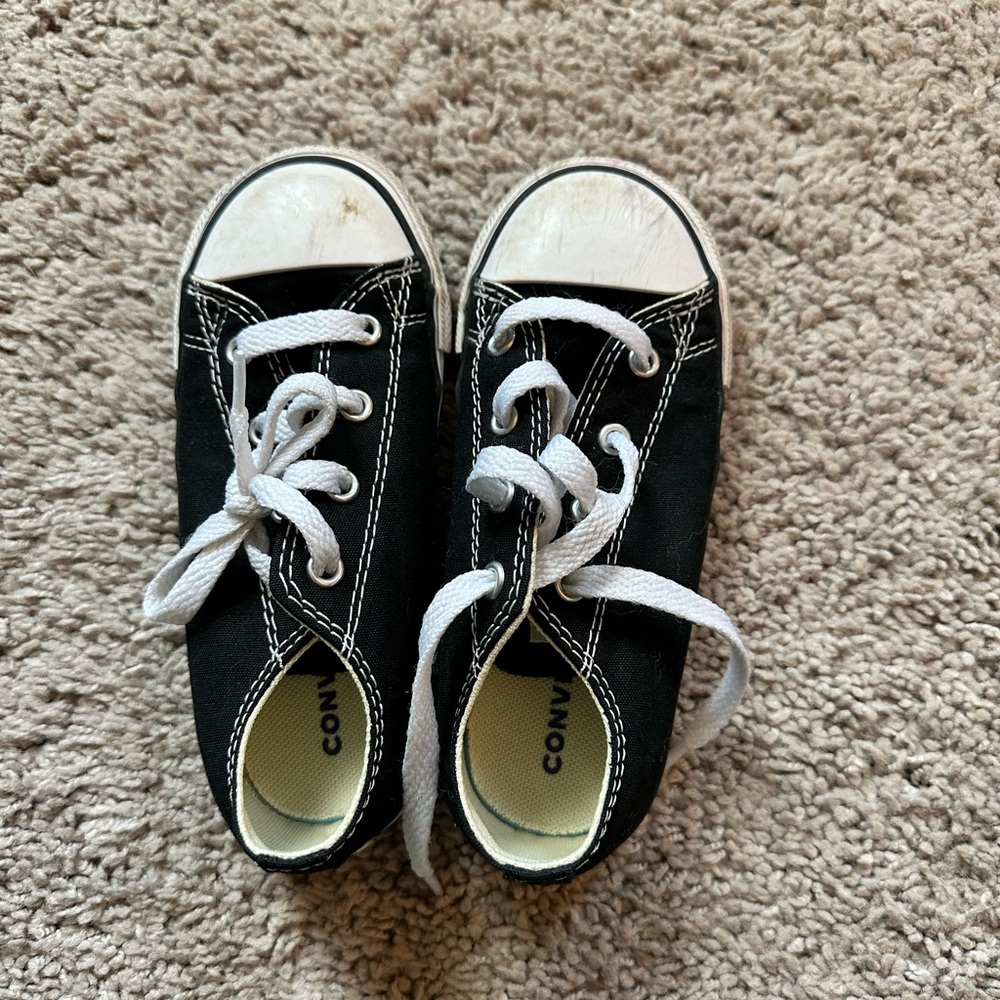 Converse Kids Black and White Sneakers